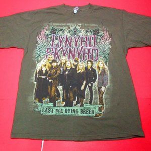 Lynyrd Skynyrd Band Last Of A Dying Breed Tour T-Shirt Size L